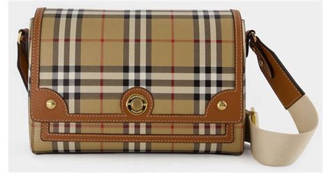 burberry note bag brown|Burberry vintage check shoulder bag.